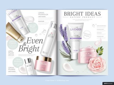 天然之美 雜志風(fēng)簡約護(hù)膚品畫冊設(shè)計理念