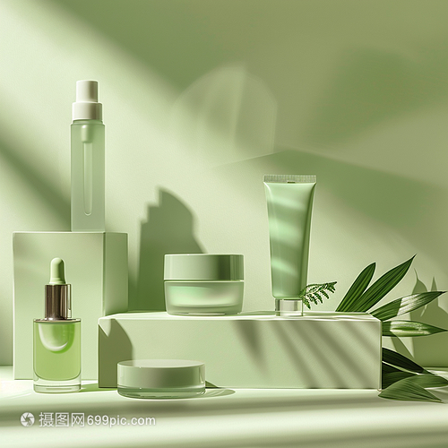 綠色系清新時尚護膚套裝 自然之源，煥活肌能